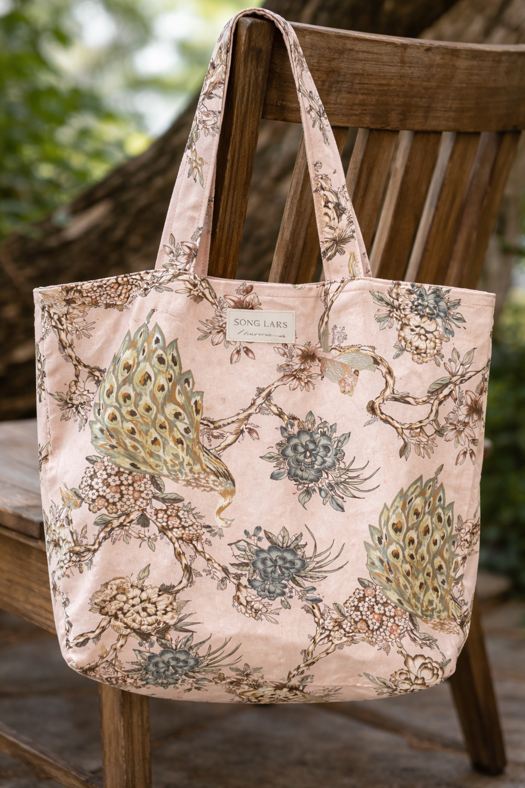 Solamore Pink Peacock Tote Bag – Chic Everyday Carryall