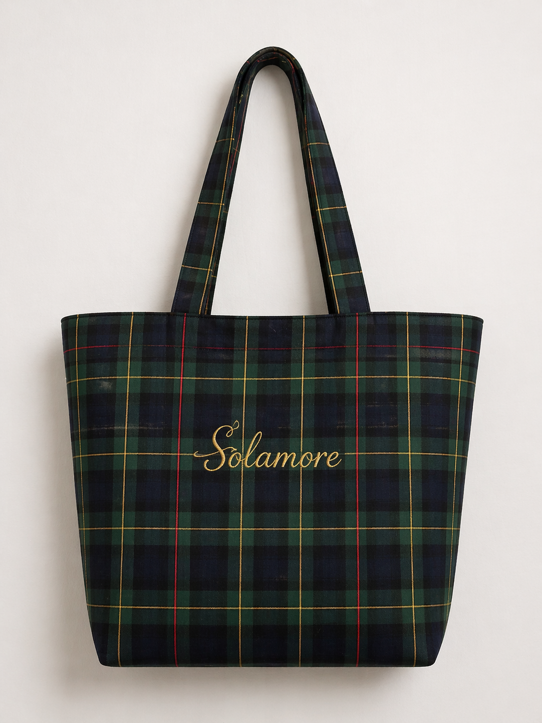 Solamore Heritage Plaid Tote – Timeless Handmade Luxury