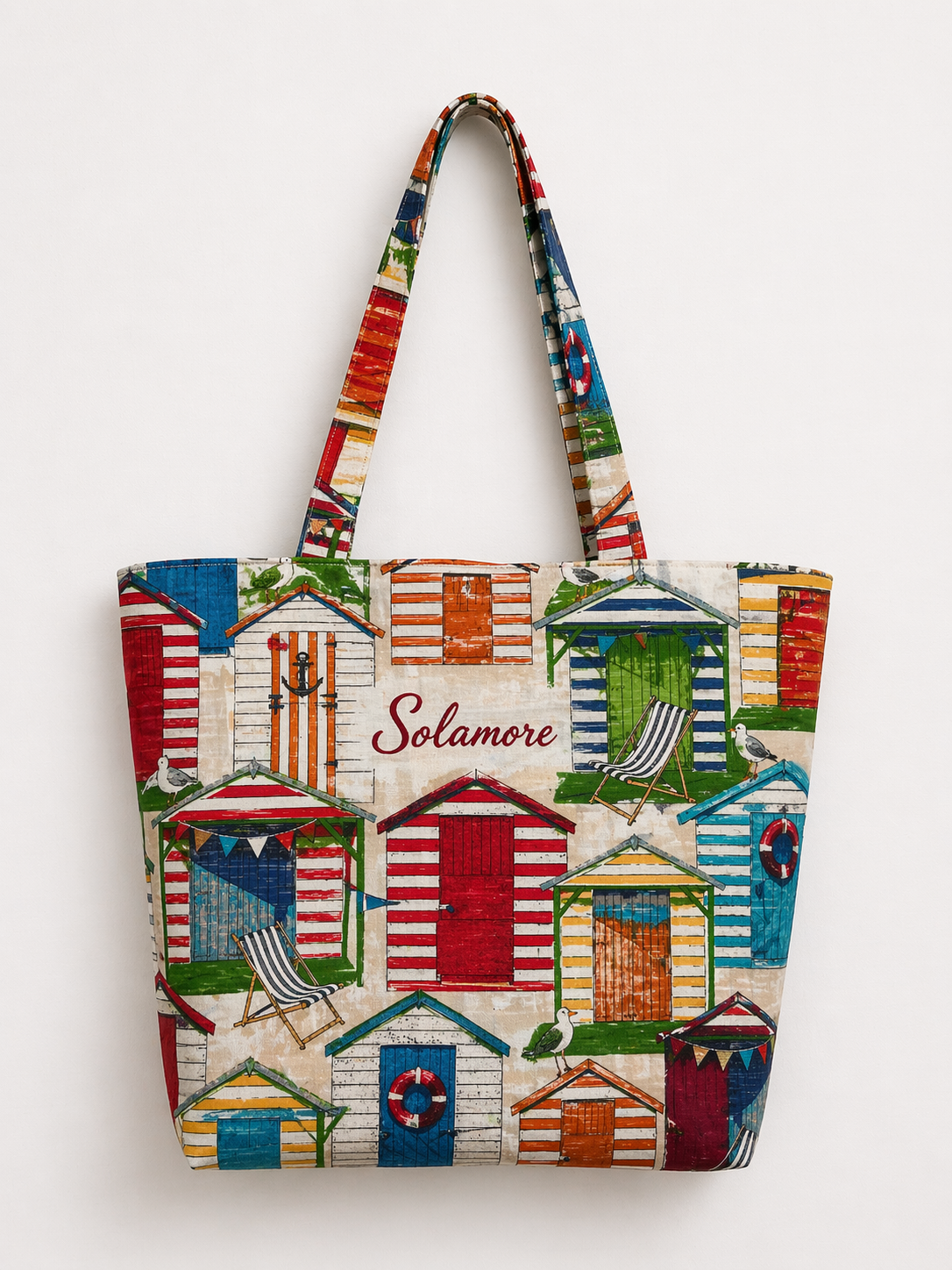 Solamore Coastal Cabana Tote – One of a Kind Handmade Beach Bag