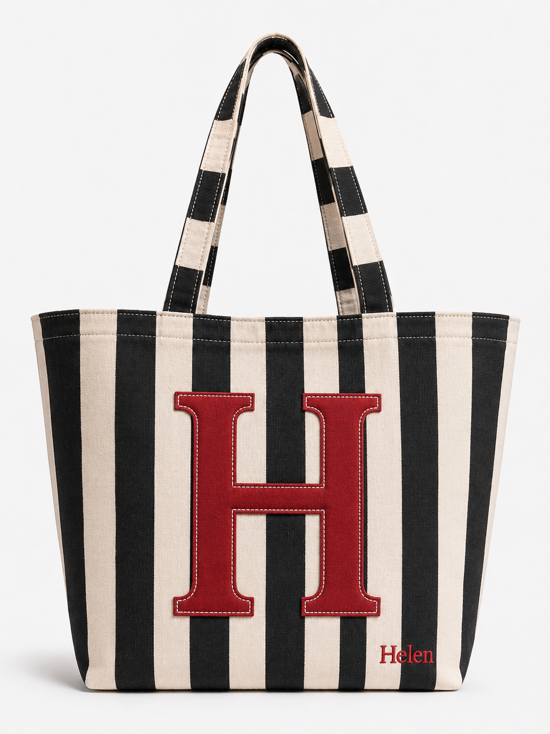 Customized Computer & Essentials - Letter Tote Bag – Personalized Handmade Tote