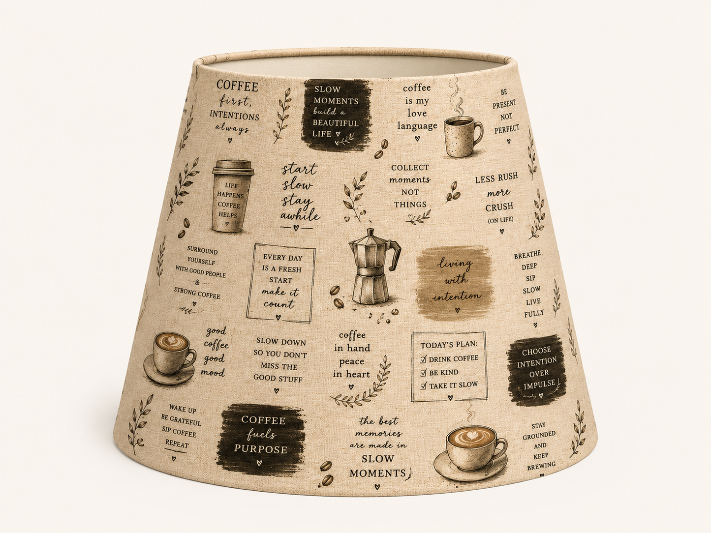 R14M Handcrafted Designer Lampshades – Morning Affirmations Collection by Miami Artist Malky Ureña