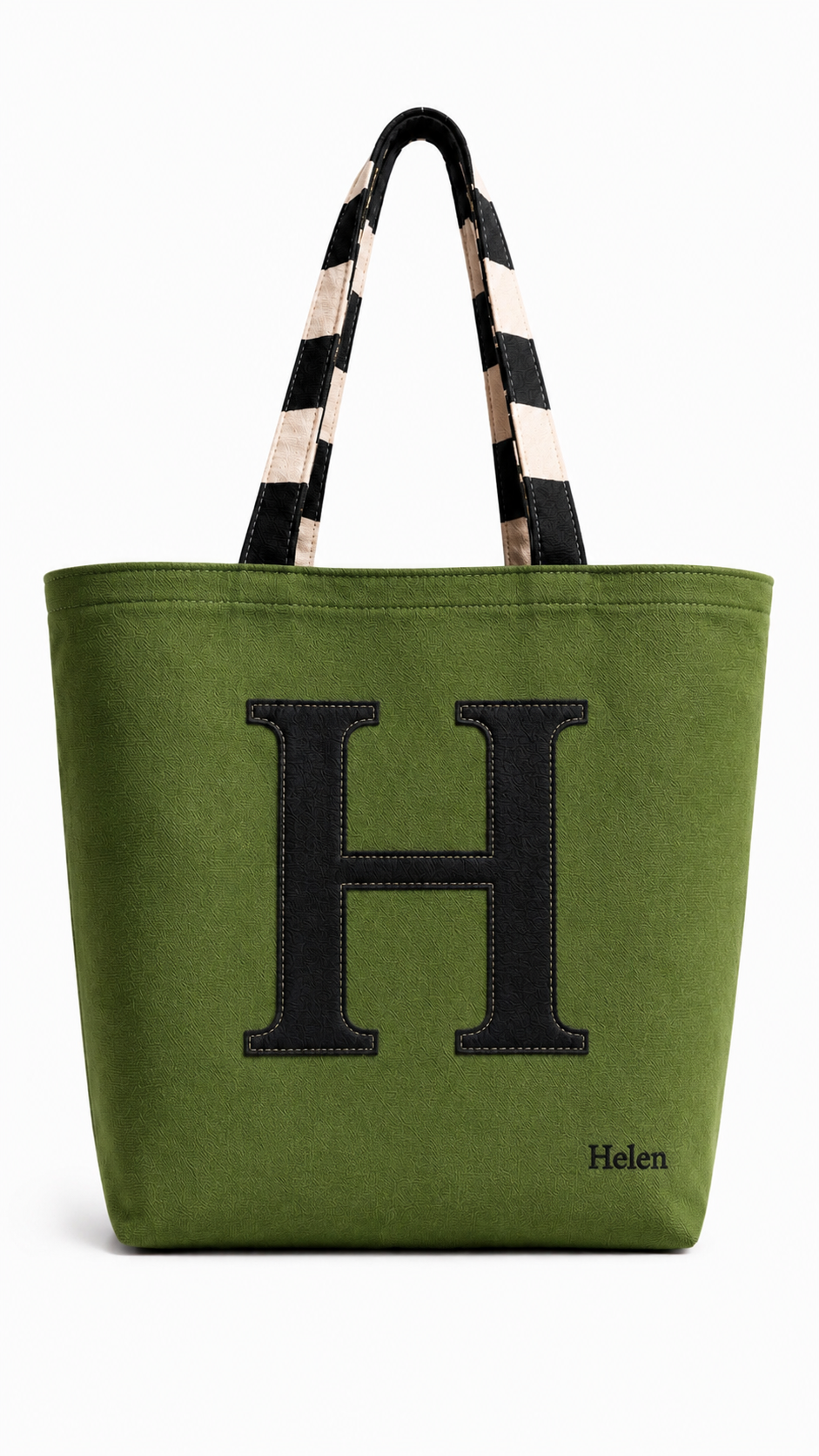 Customized Computer & Essentials - Letter Tote Bag – Personalized Handmade Tote