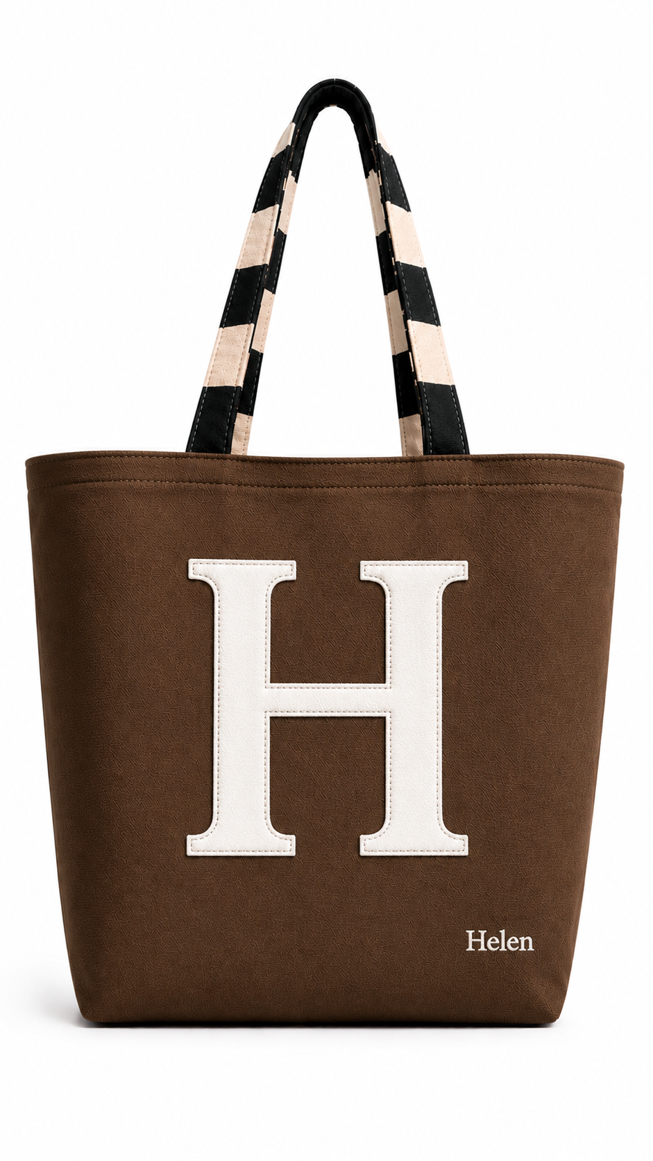 Customized Computer & Essentials - Letter Tote Bag – Personalized Handmade Tote