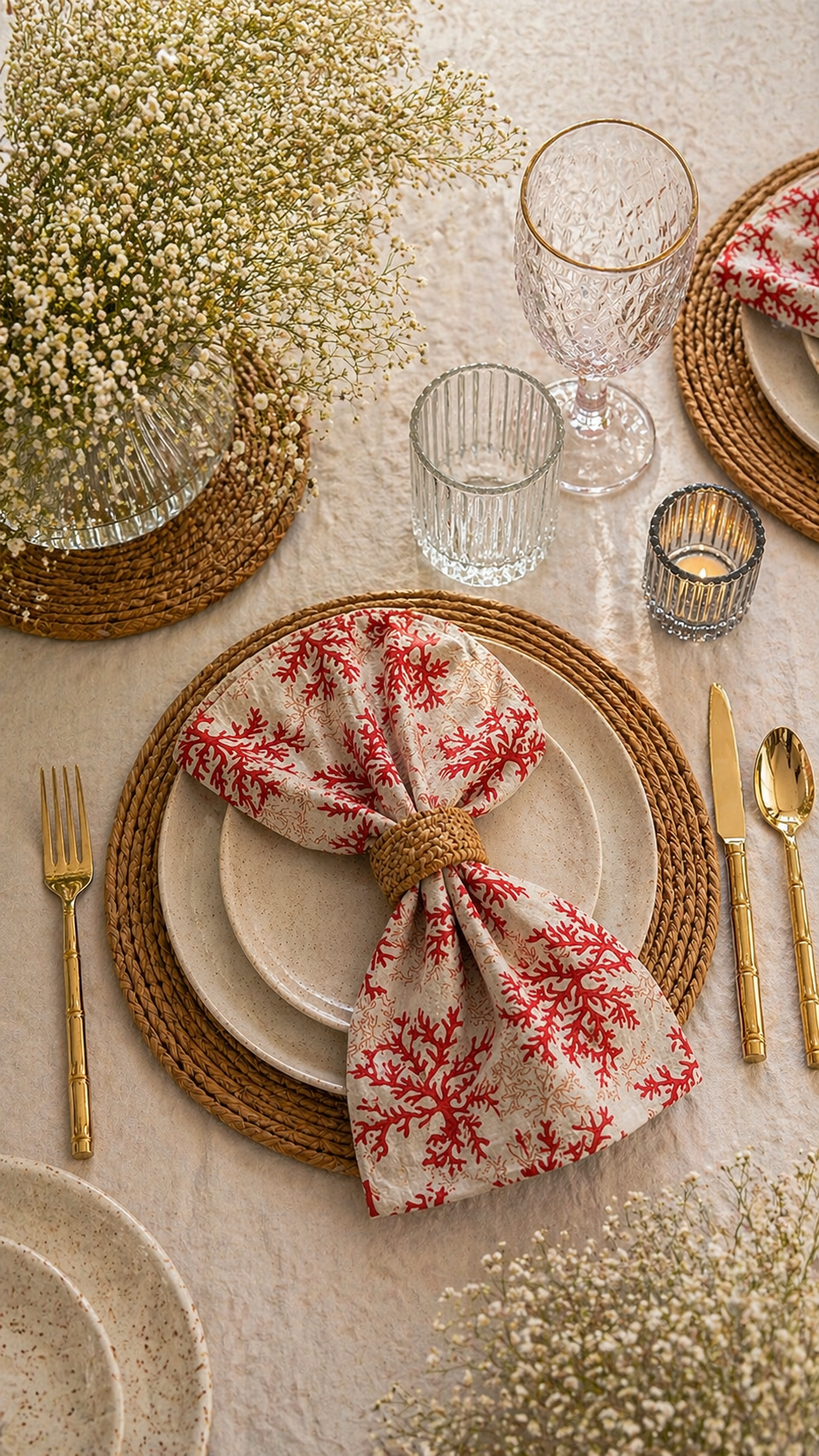 Coral Reef Cloth Napkins – Set of 4 | 15x15 Inches