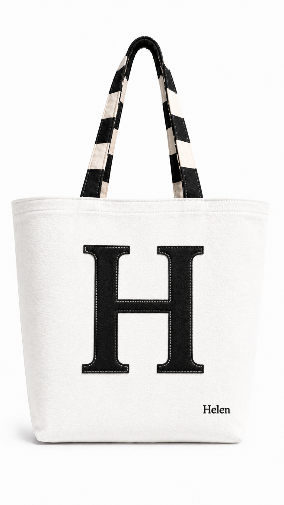 Customized Computer & Essentials - Letter Tote Bag – Personalized Handmade Tote