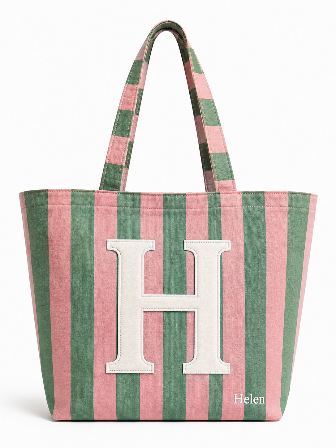 Customized Computer & Essentials - Letter Tote Bag – Personalized Handmade Tote