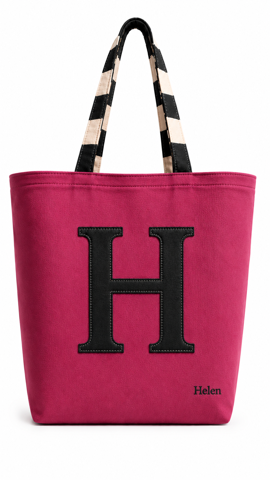 Customized Computer & Essentials - Letter Tote Bag – Personalized Handmade Tote