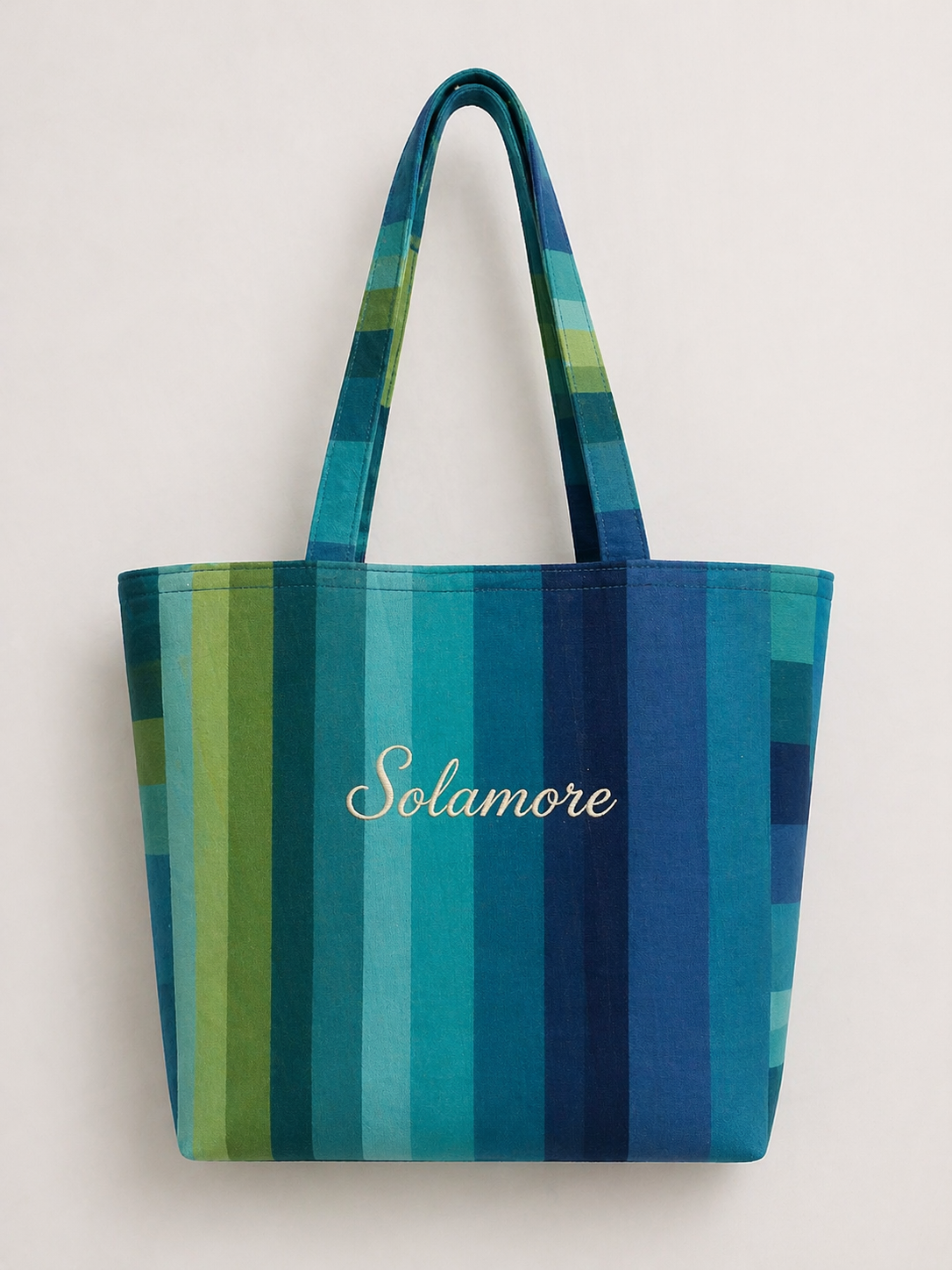 Solamore Blue Coast Tote – Handmade Luxury Travel Bag