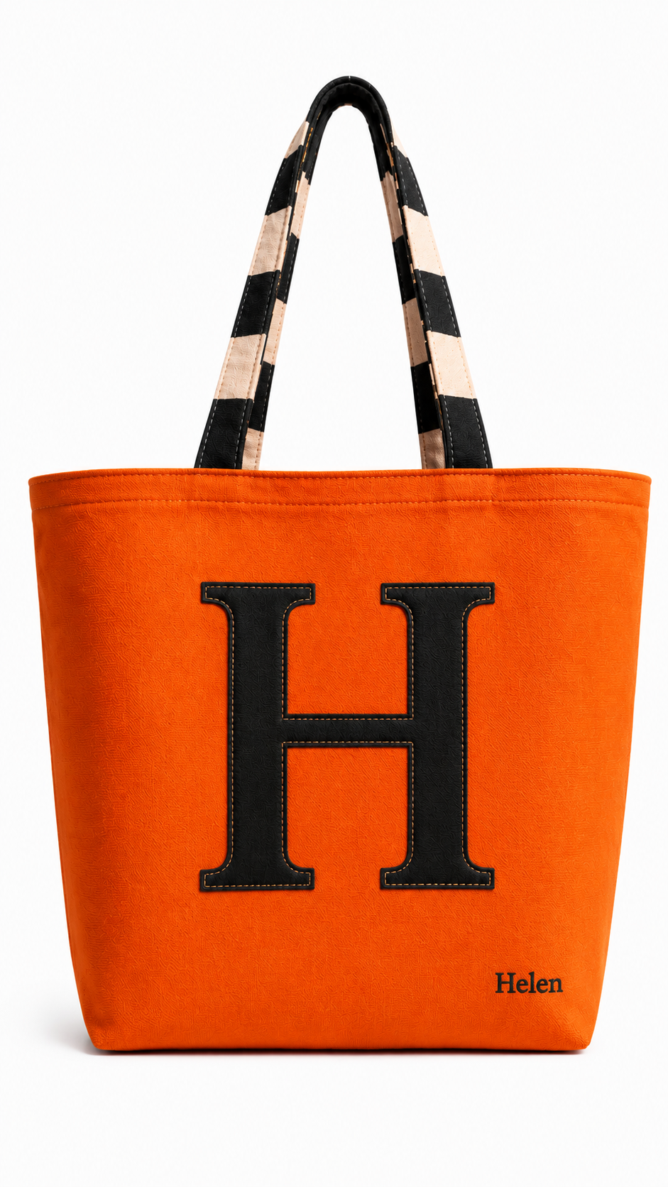 Customized Computer & Essentials - Letter Tote Bag – Personalized Handmade Tote