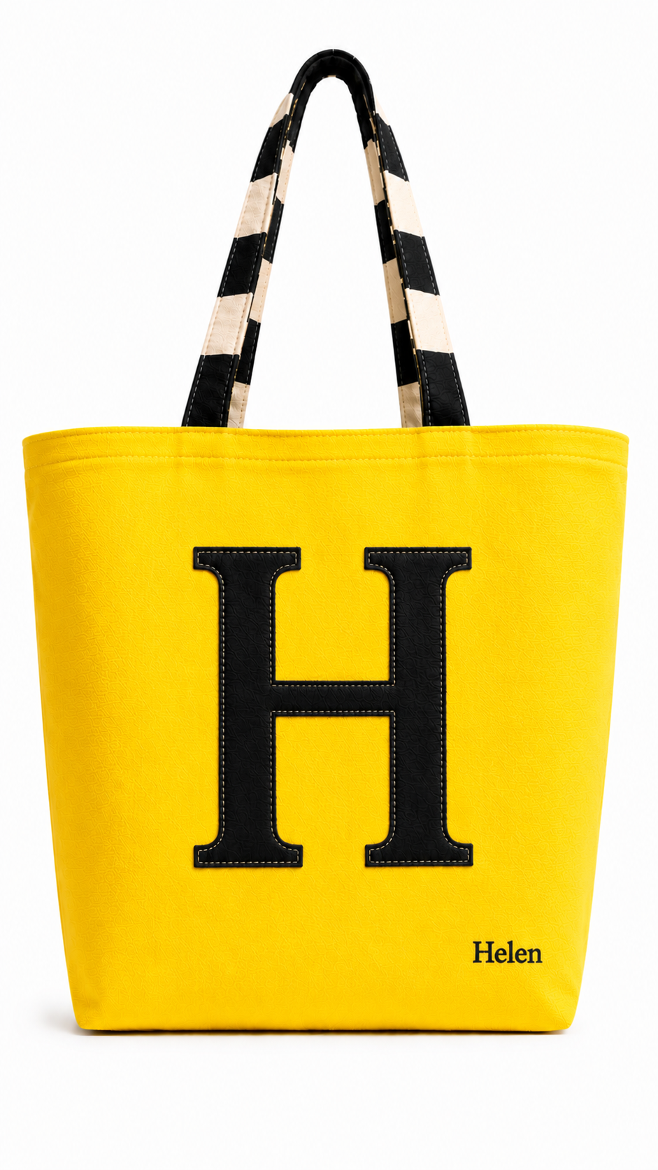 Customized Computer & Essentials - Letter Tote Bag – Personalized Handmade Tote
